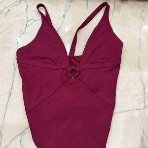 Eres Burgundy One-Piece Swimsuit
